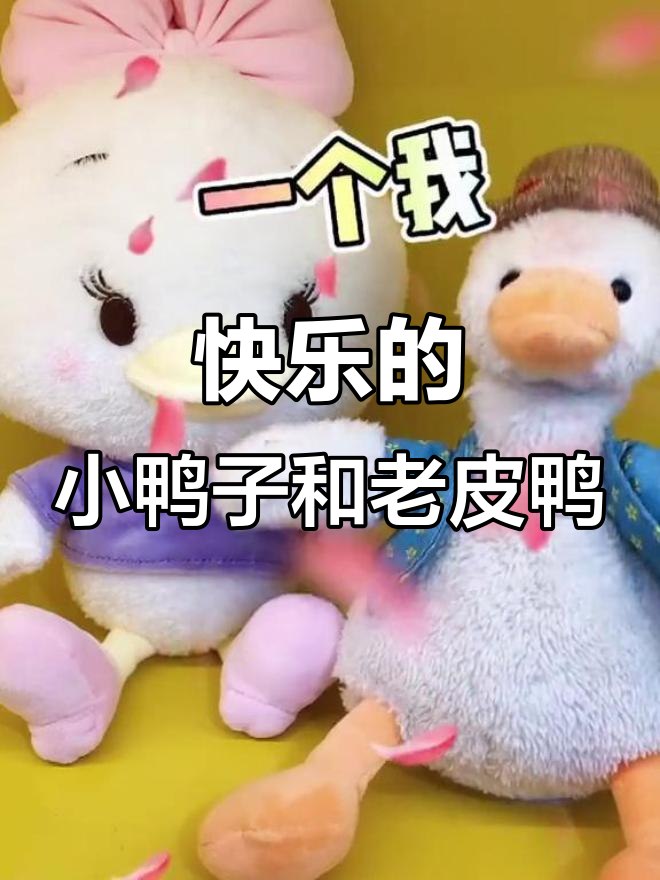 老皮鸭来访,小鸭子超开心!