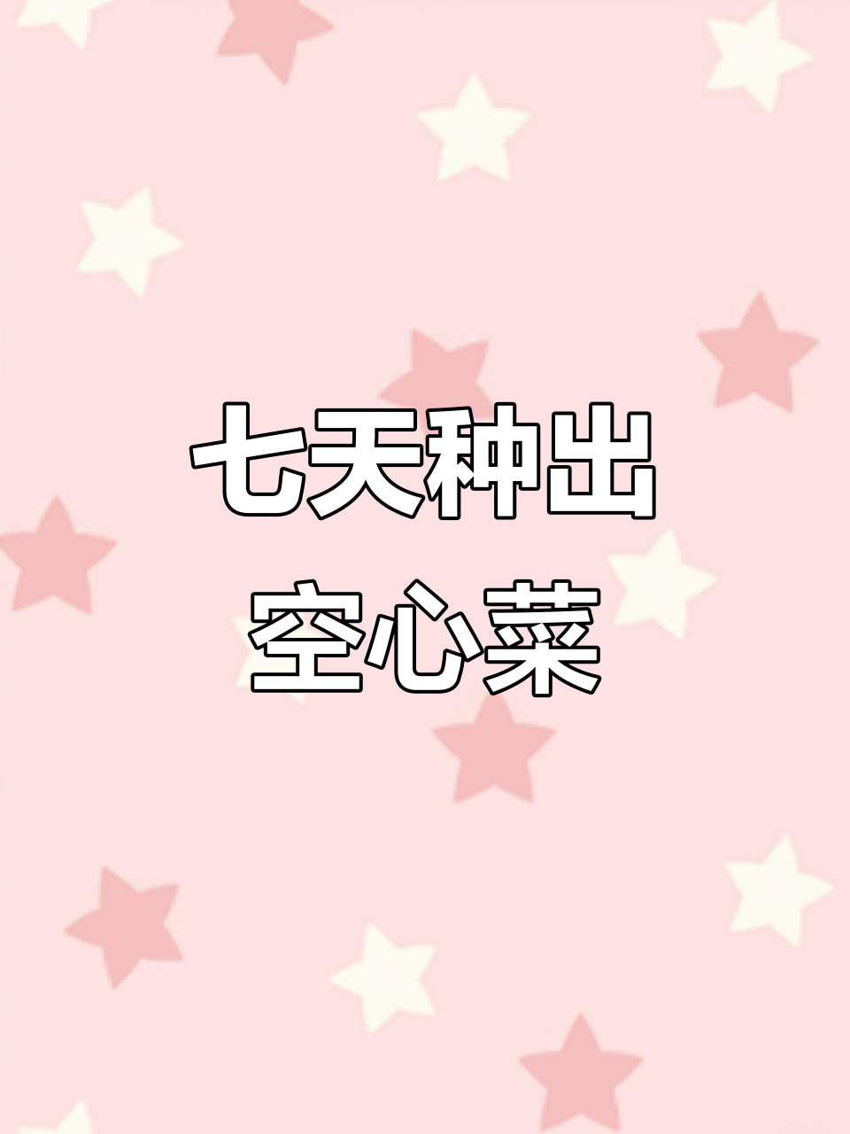 空心菜种植7天,竟然这么快就发芽了!