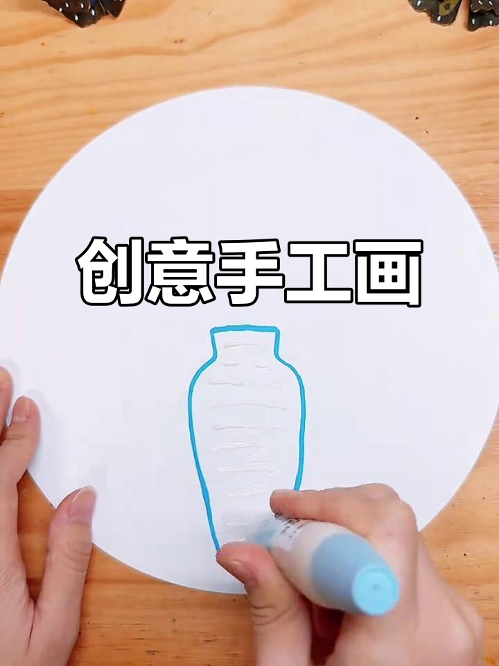鸡蛋壳与银杏叶，亲子创意手工画，简单又有趣！