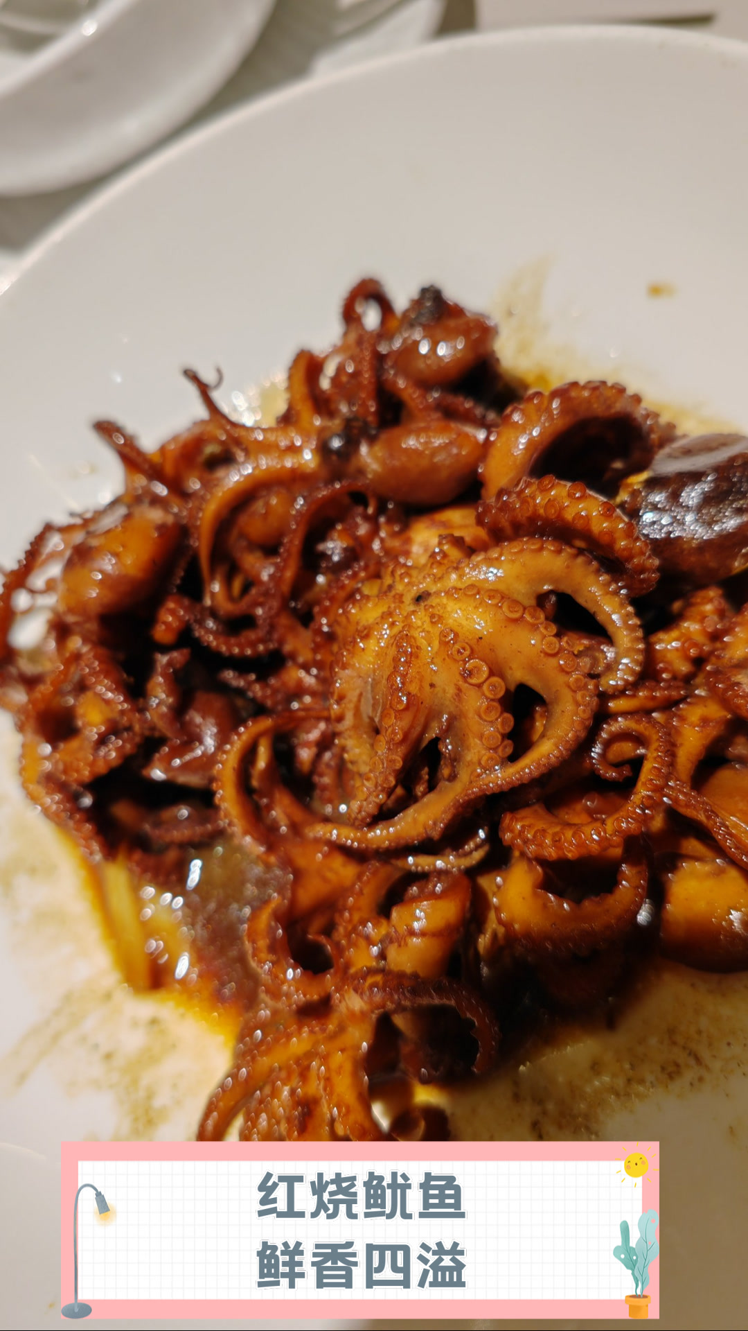 红烧鱿鱼,鲜香四溢