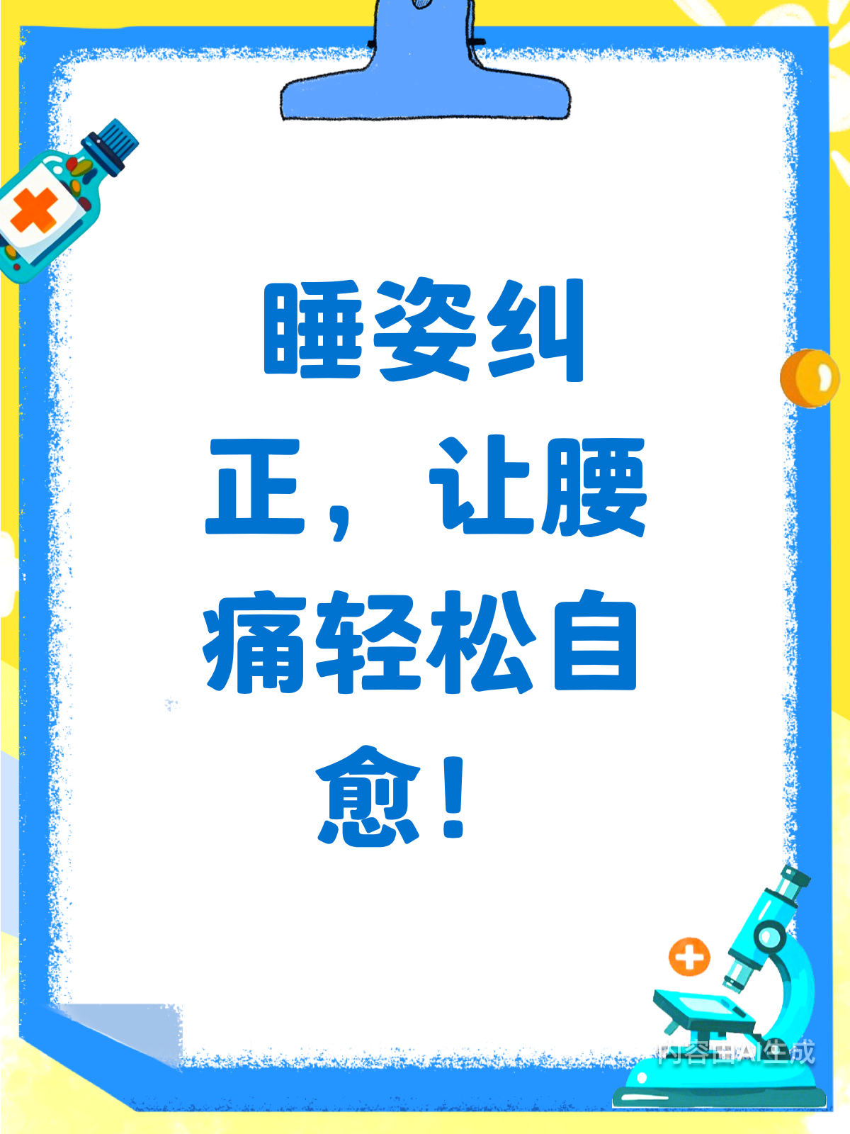 睡姿纠正大法,腰痛轻松自愈!