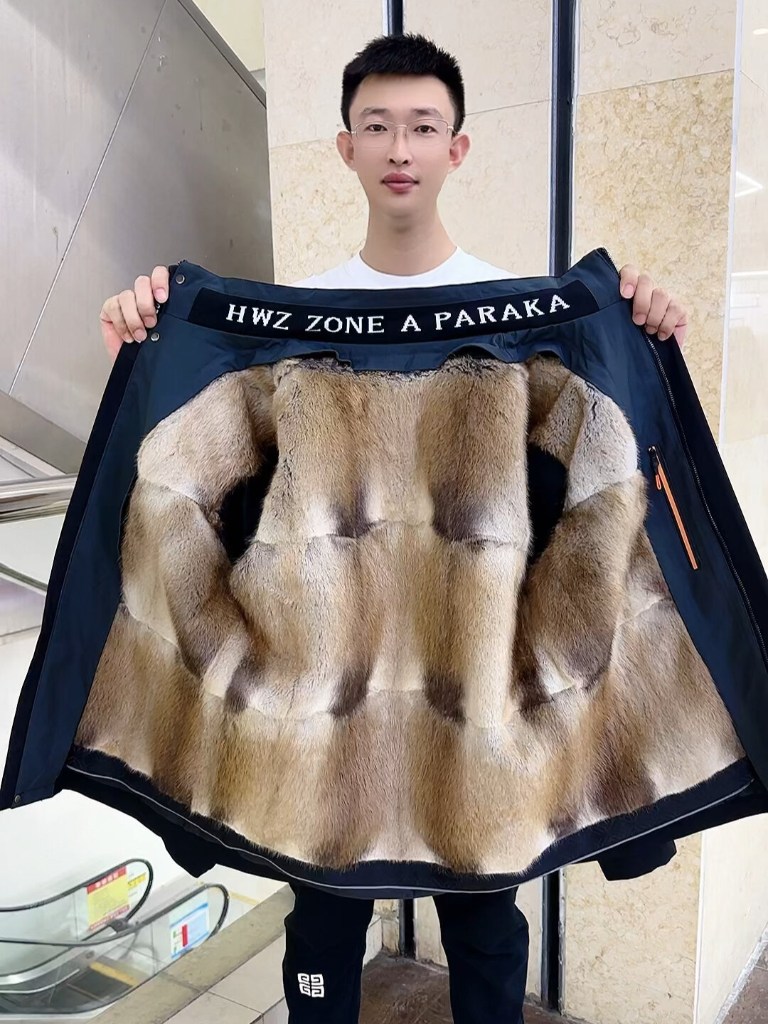 整貂派克服男可拆卸青根貂内胆冬季短款外套