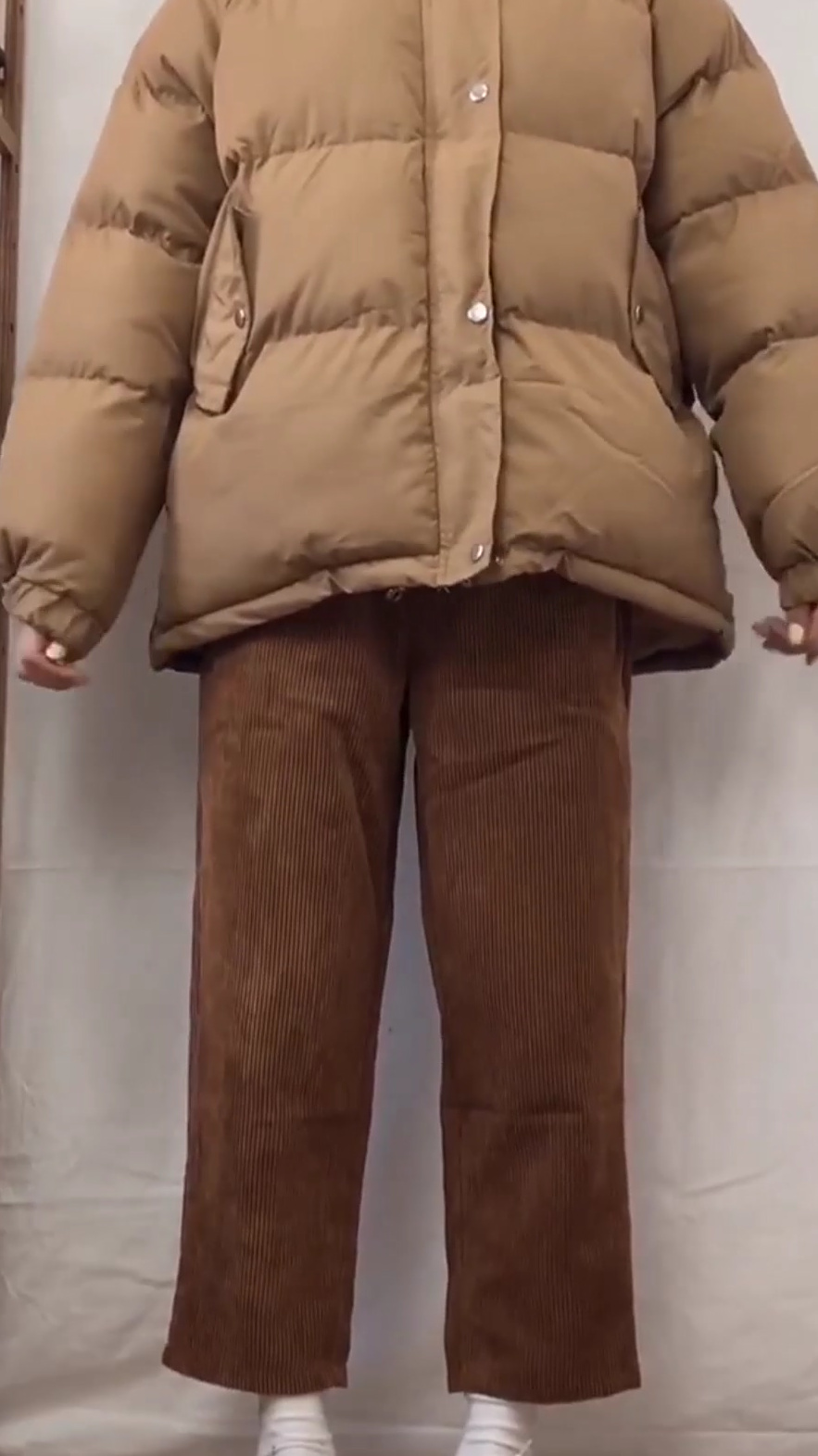 冬季复古面包服穿搭,关注我,每天穿搭不重样