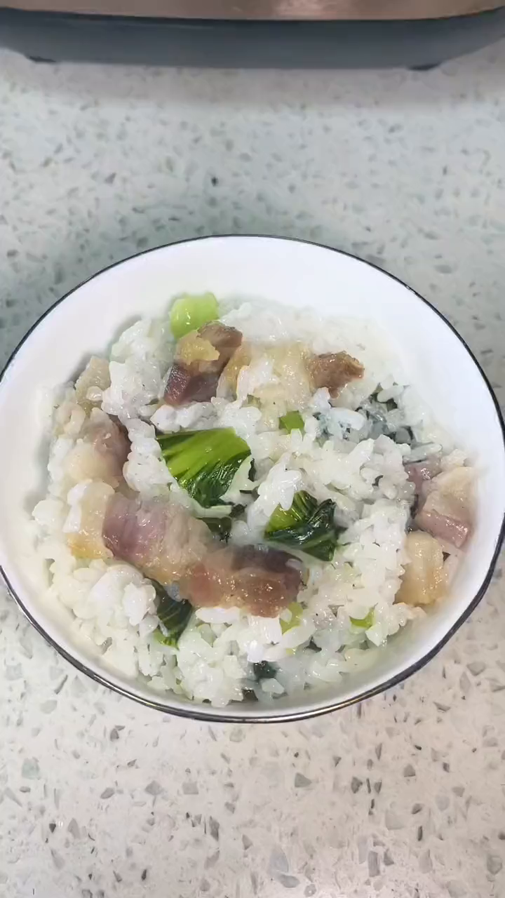 简单易做的咸肉菜饭,一个电饭煲就搞定咸肉菜 懒人快手菜
