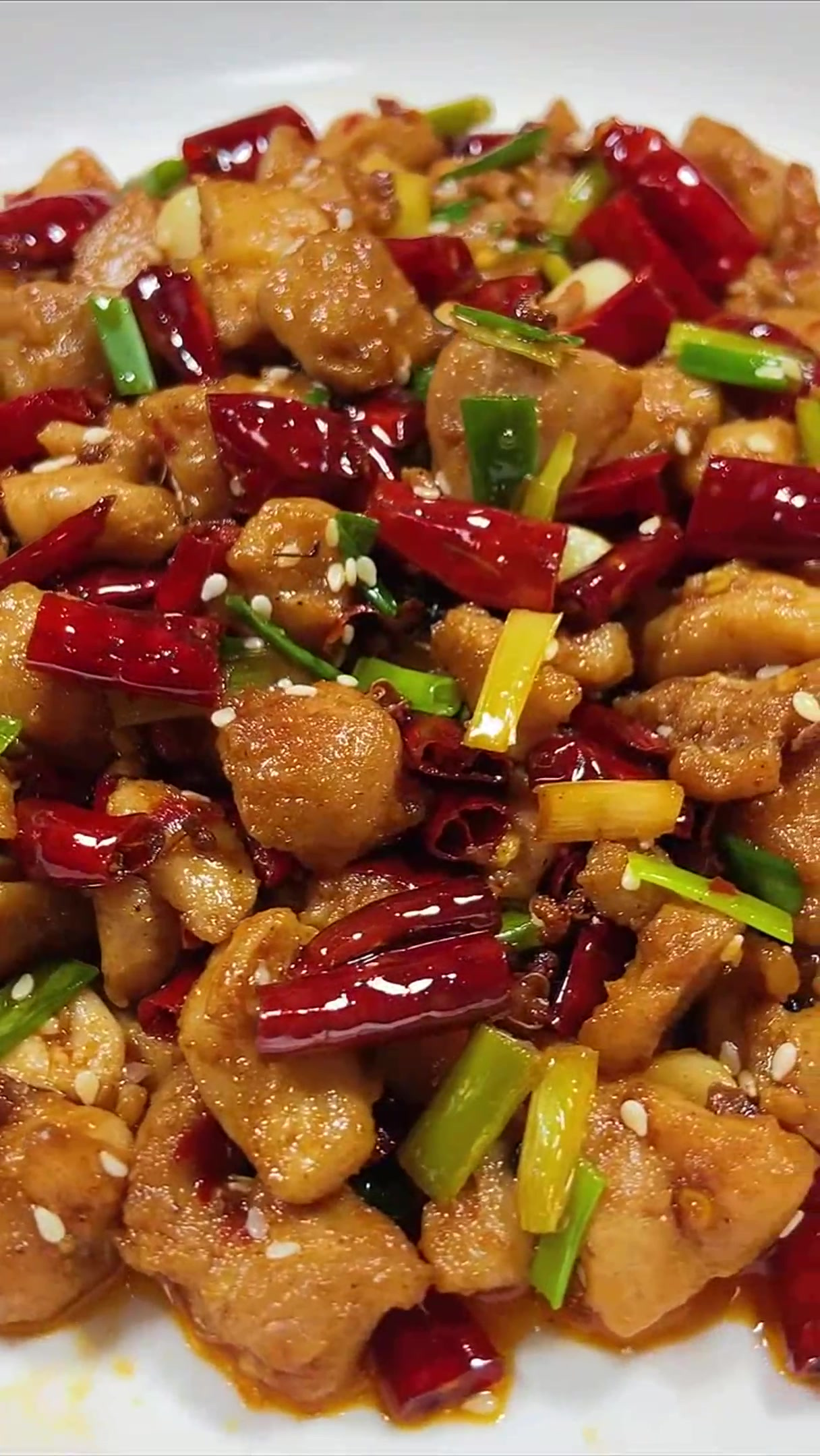 家庭版辣子鸡丁,香辣爽口超级下饭