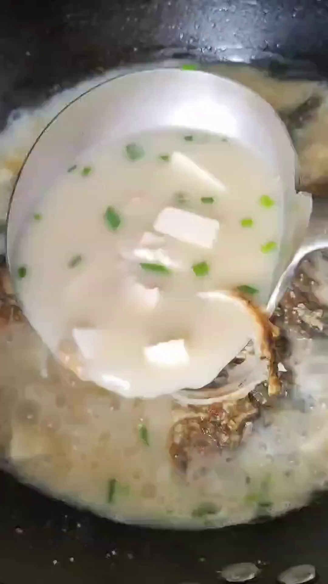鲫鱼样炖汤,汤白如奶一般醇厚无腥味,比饭店鱼汤还好喝