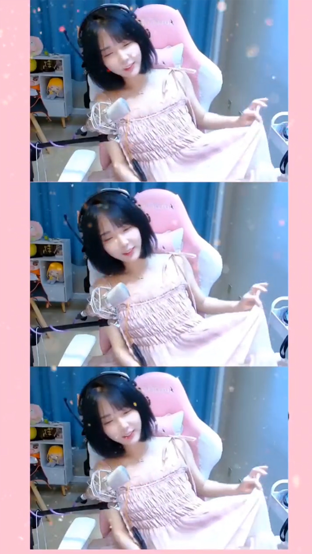 小米粥:这主播怎么开大头特效?