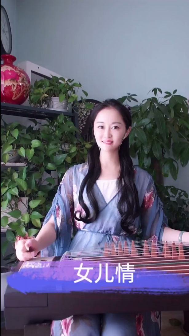 古筝:一曲古筝独奏《女儿情》,宛如天籁之音,令人如痴如醉!