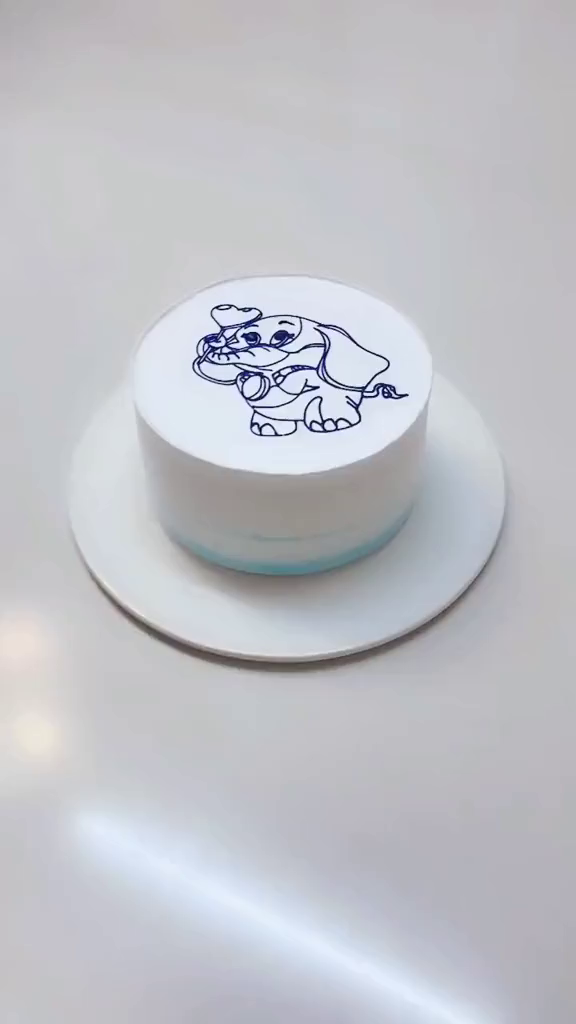 ins风手绘蛋糕