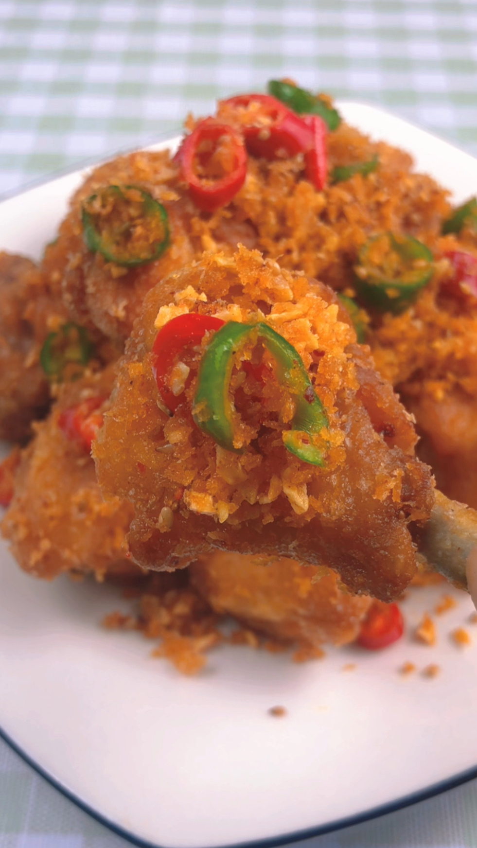 自制美食-金沙棒棒鸡