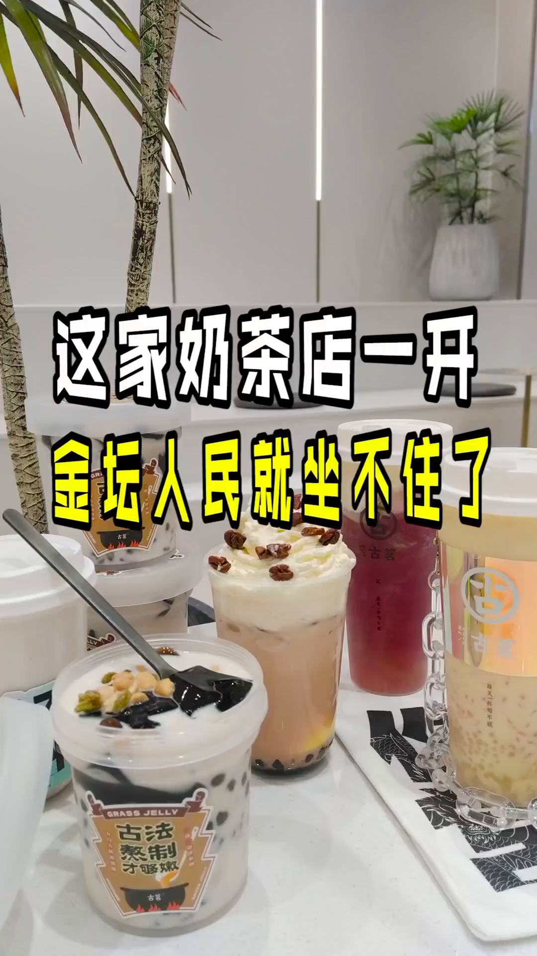 宝子们,这家奶茶店一开,金坛人民全都坐不住了!