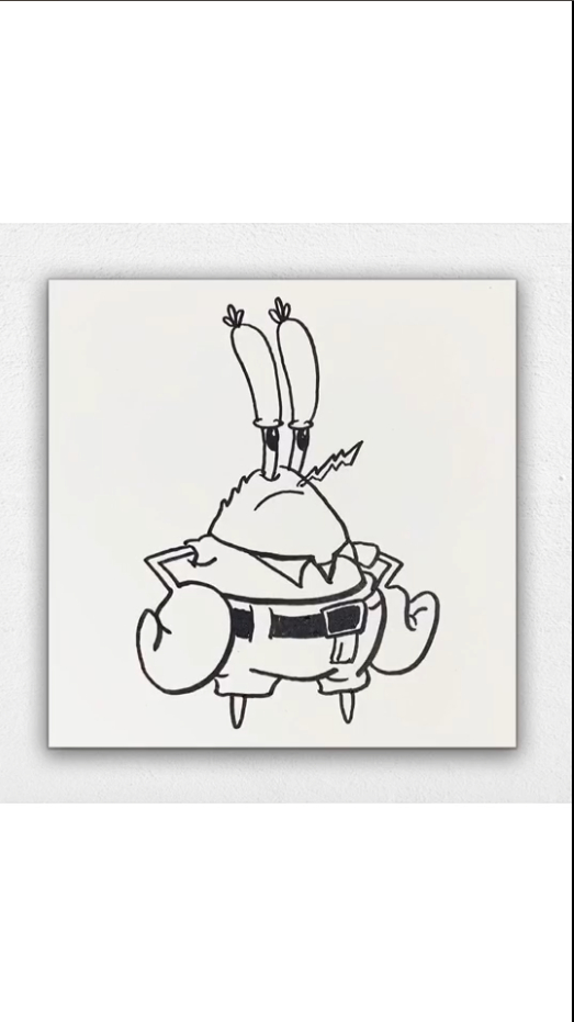 蟹老板简笔画来啦!