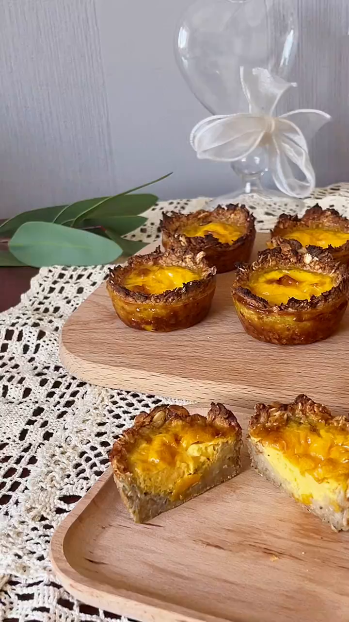 减脂期甜品低卡燕麦蛋挞几乎无热量