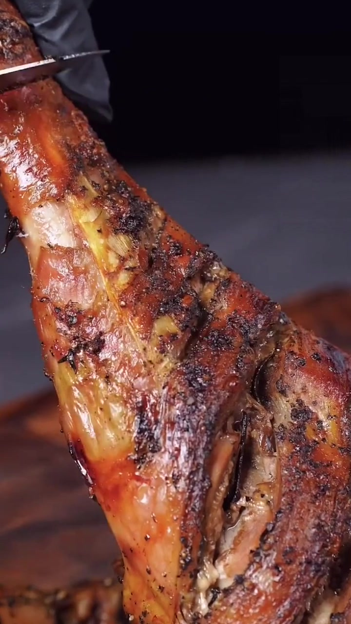 圣诞烤火鸡腿氛围感