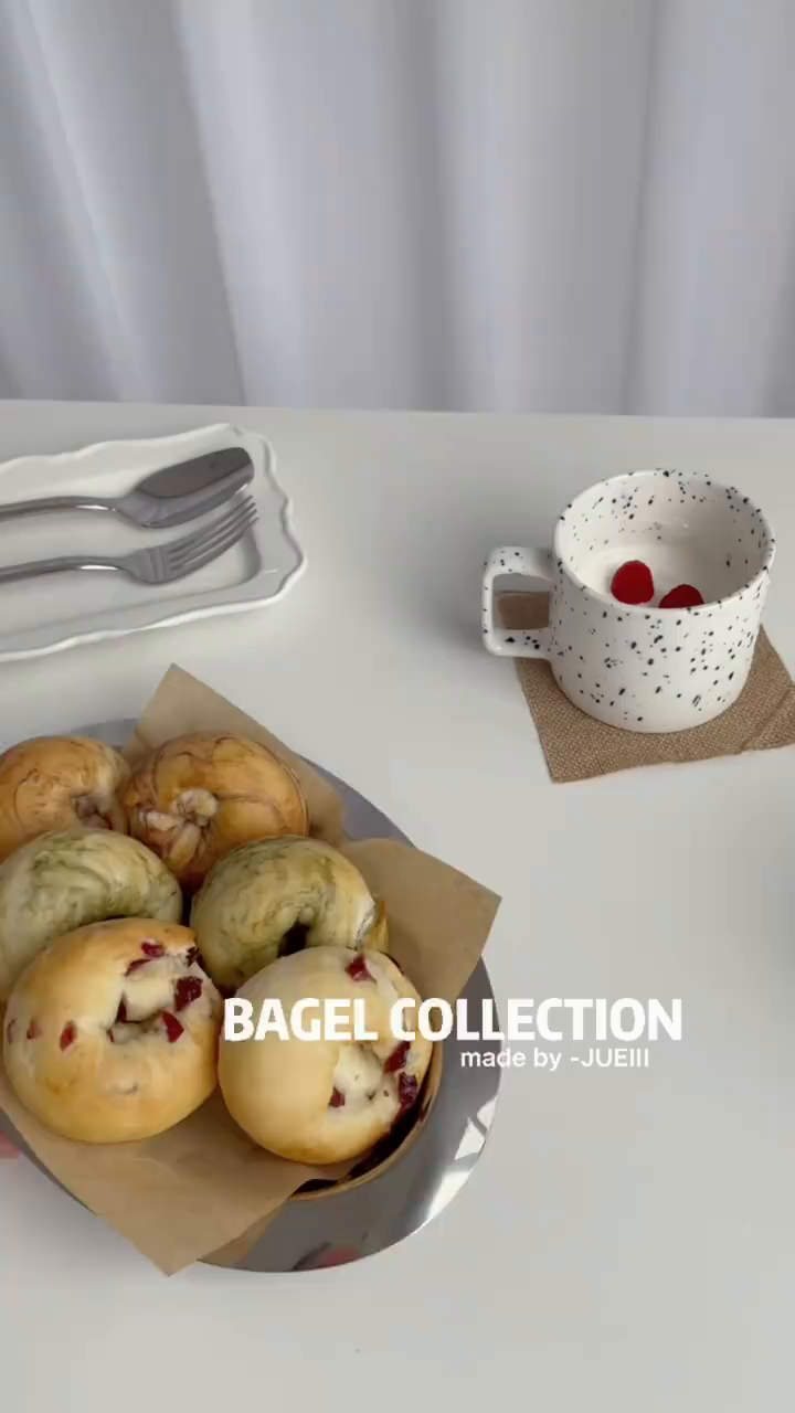 BAGELCOLLECTION|低糖无油抹茶蔓越莓贝果