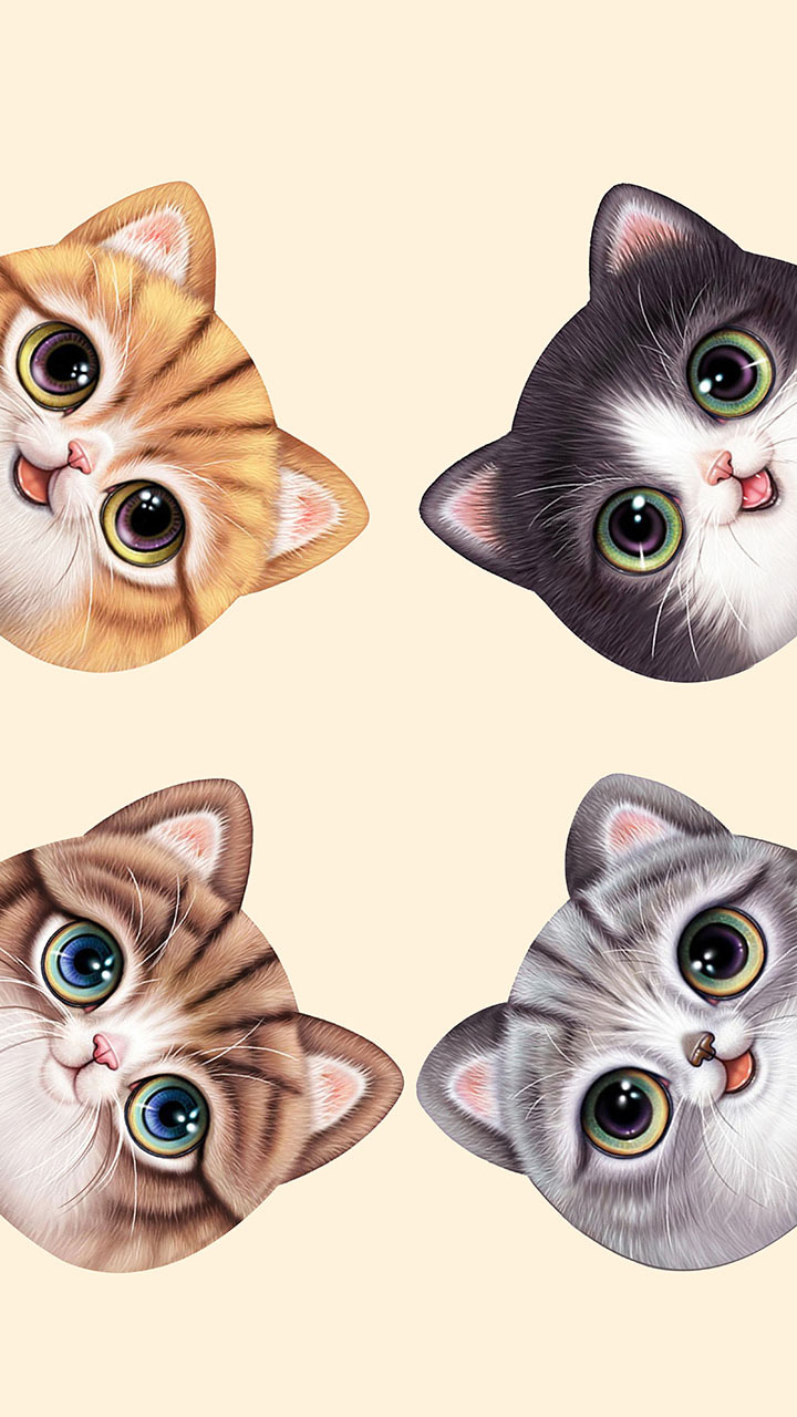 卡通设计之仿真猫咪头像