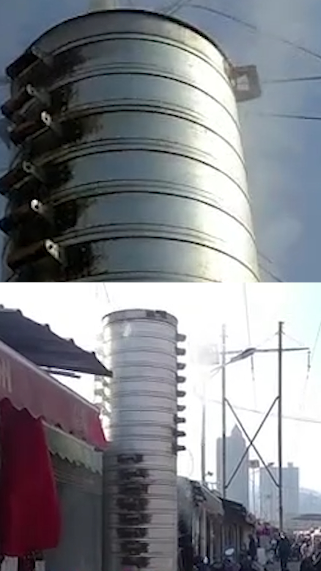 这家馒头店叠30层蒸笼一次蒸900个,老板搭梯取货,网友:用什么火这么给力