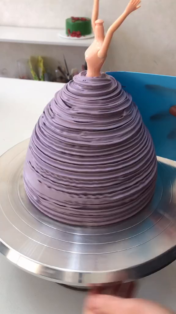 芭比蛋糕制作芭比娃娃蛋糕生日蛋糕芭比蛋糕