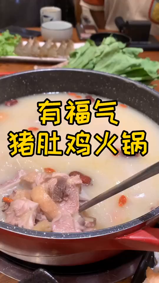 有福气的猪肚鸡火锅来了美好沈阳dou起来美食小