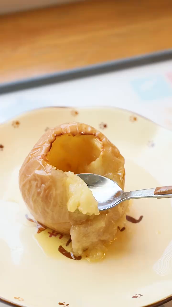 樱桃小丸子同款烤苹果这是什么神仙吃法!
