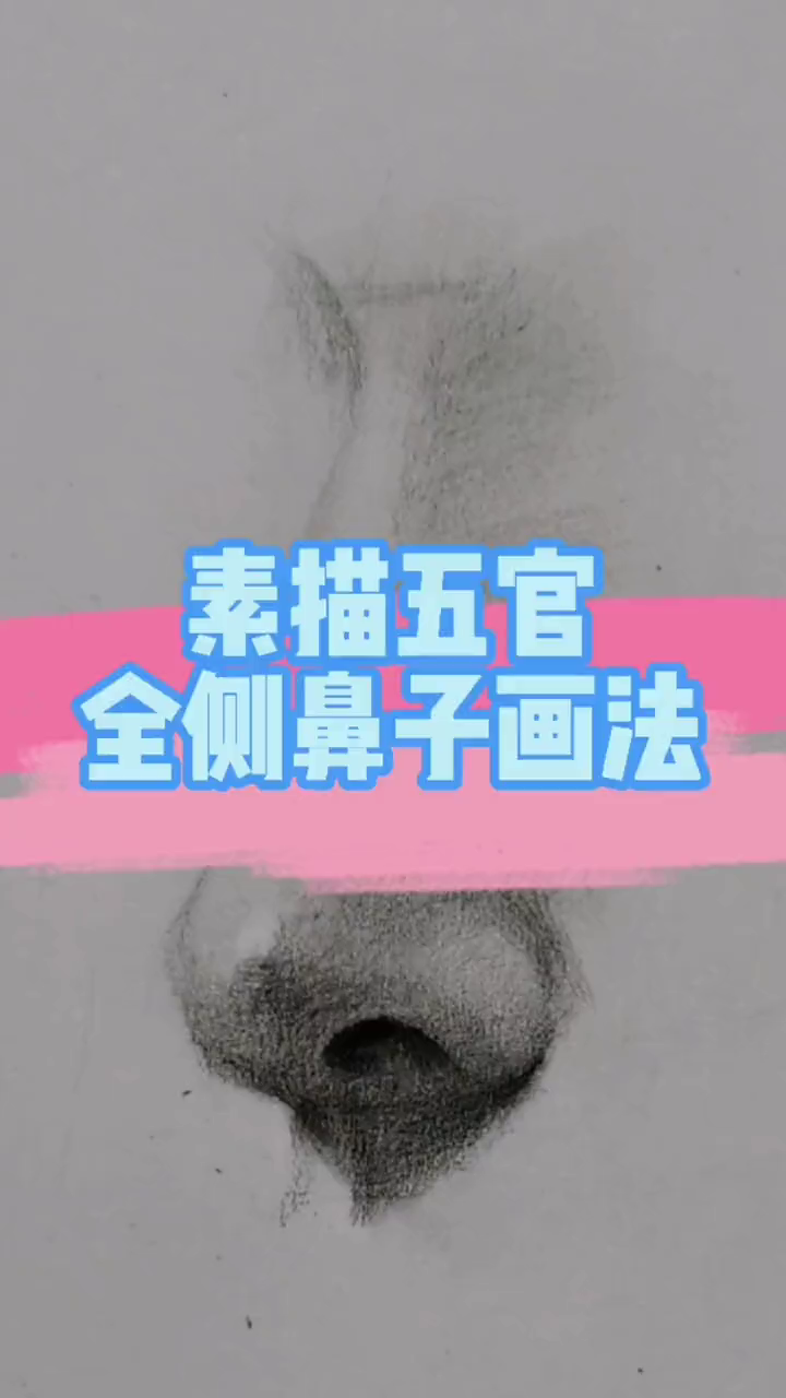 素描五官画法之侧面鼻子画法
