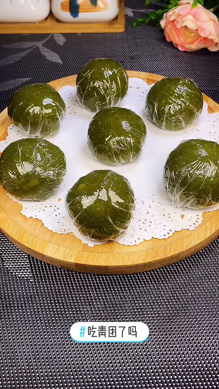 吃青团了吗自己做的才肉大馅儿足