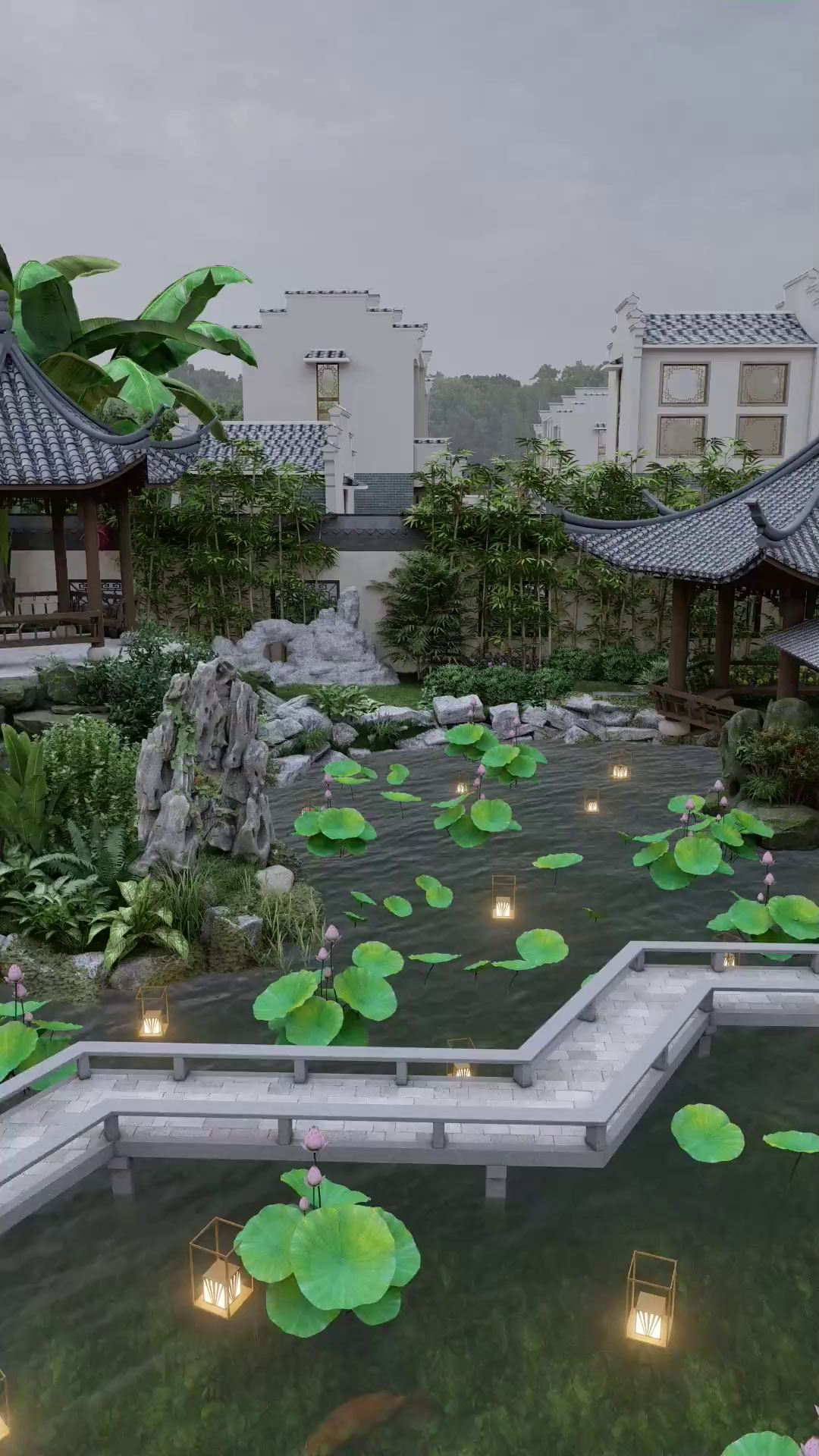 庭院鱼池怎么设计,好看又吉祥