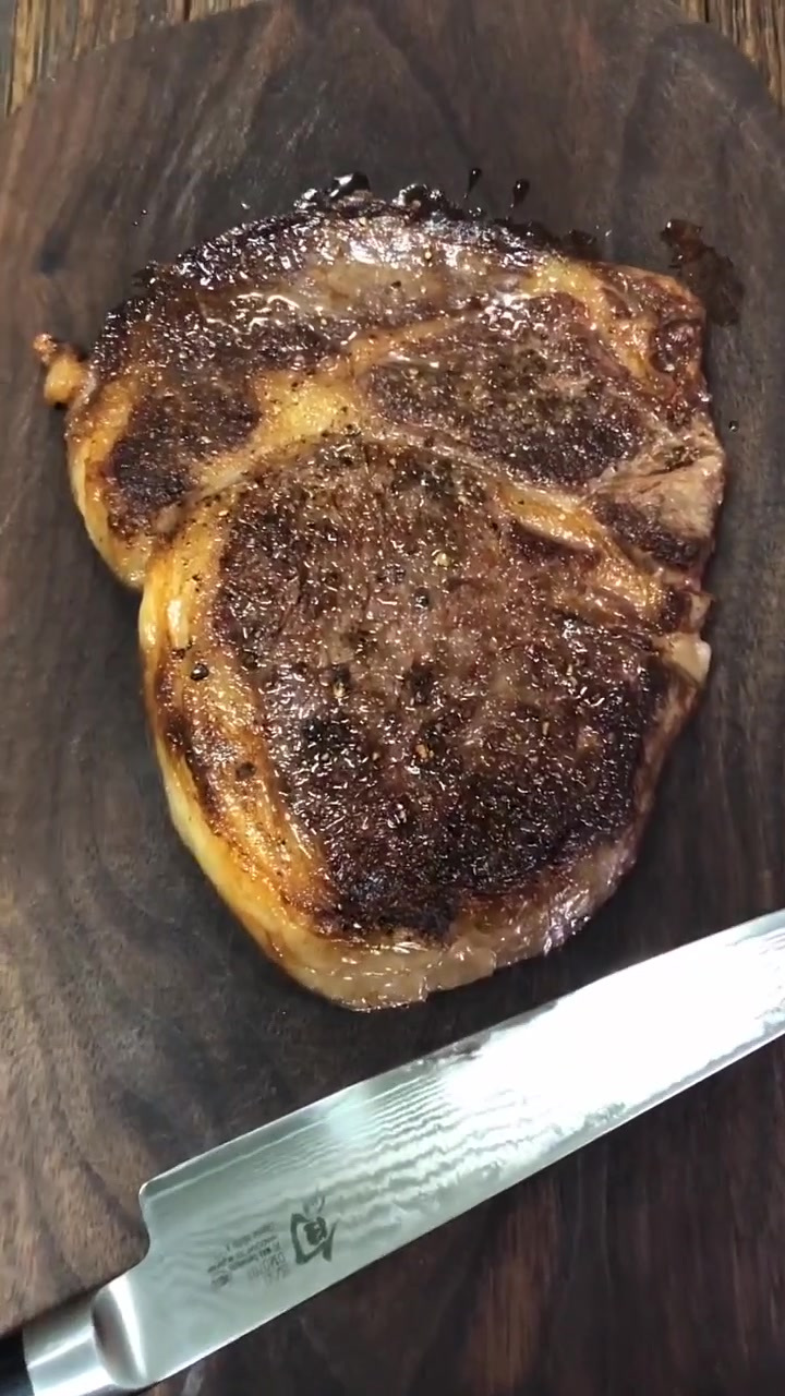 五分熟和牛眼肉心牛排