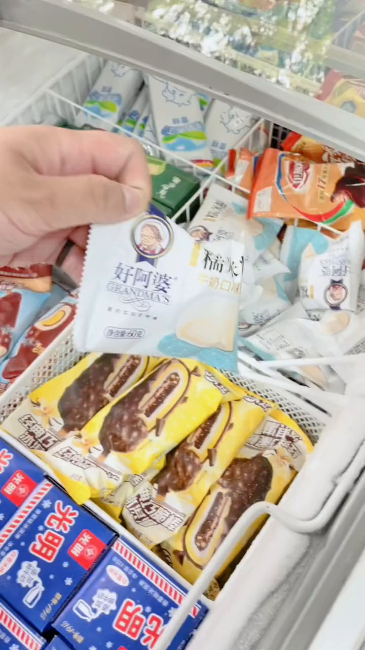 冰柜里能淘到的最便宜的雪糕,八毛钱一个的糯米糍雪糕刺客来袭