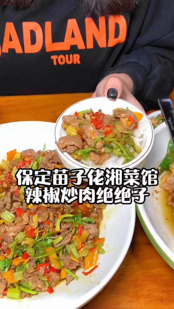 保定苗子佬湘菜馆,辣椒炒肉绝绝子~