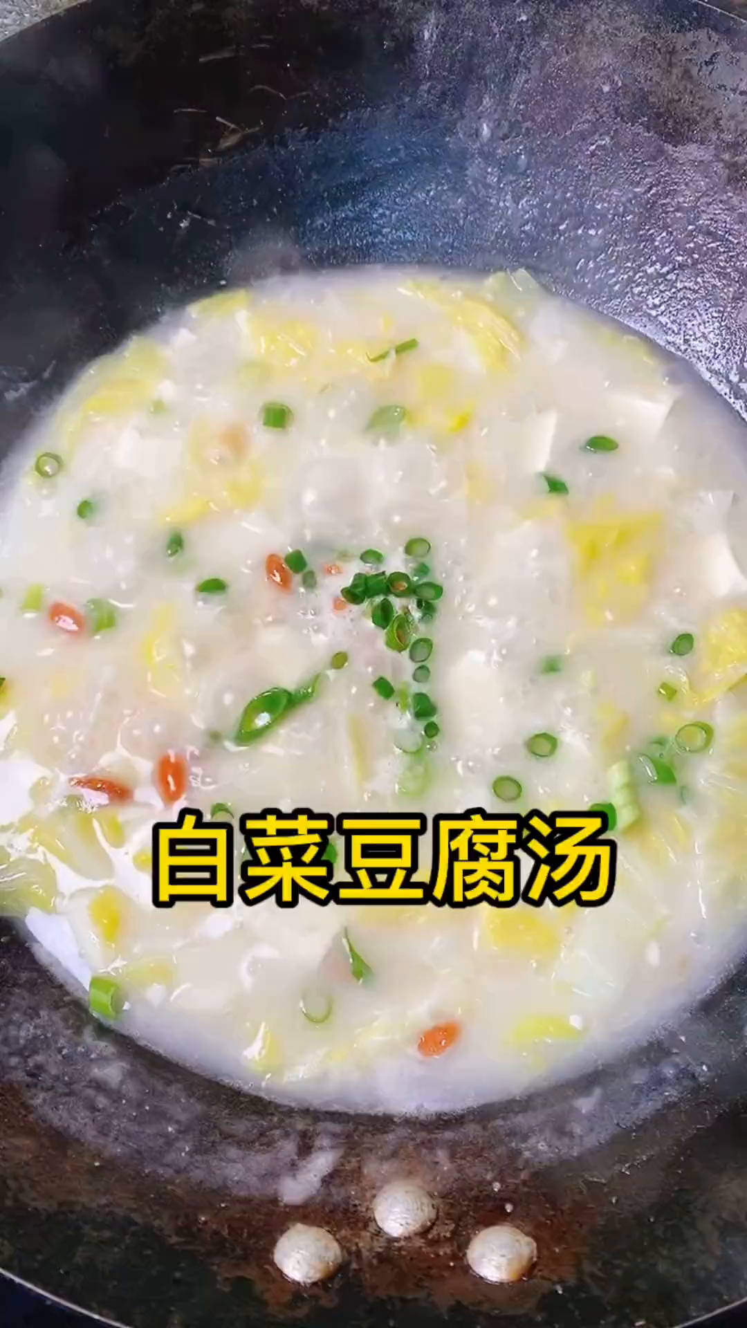 今天用最普通便宜的食材做个最简单好喝的汤白菜豆腐汤 懒人快手菜