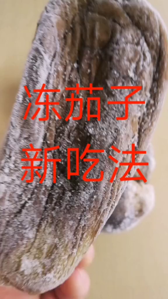 夏天冻的茄子炖土豆,打茄酱都非常好吃