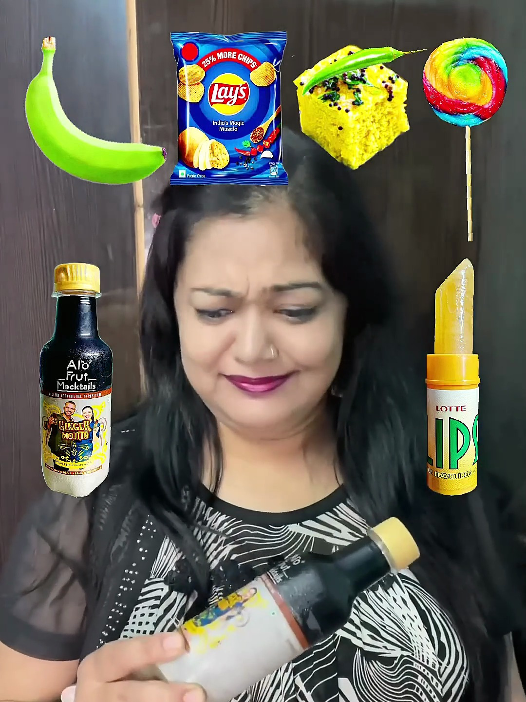 表情包美食ASMR:表情符号挑战喝饮料吃香蕉