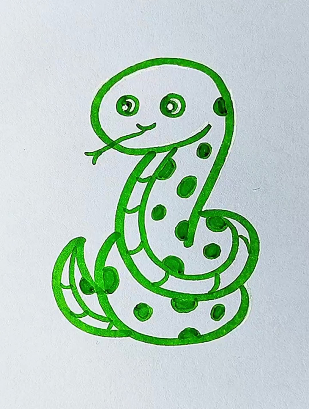 小花蛇这样画秒会