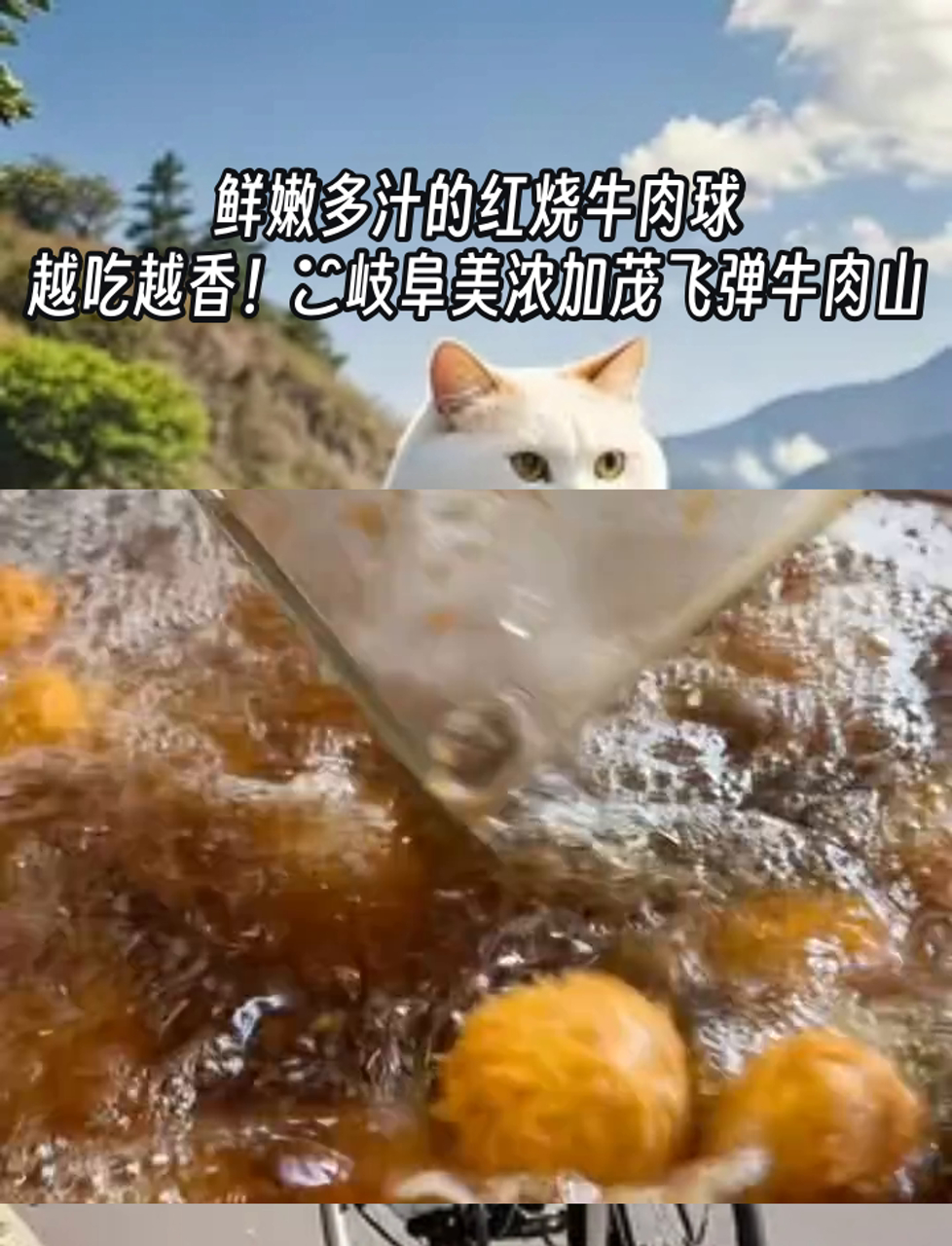 鲜嫩多汁的红烧牛肉球,越吃越香!岐阜美浓加茂飞弹牛肉山