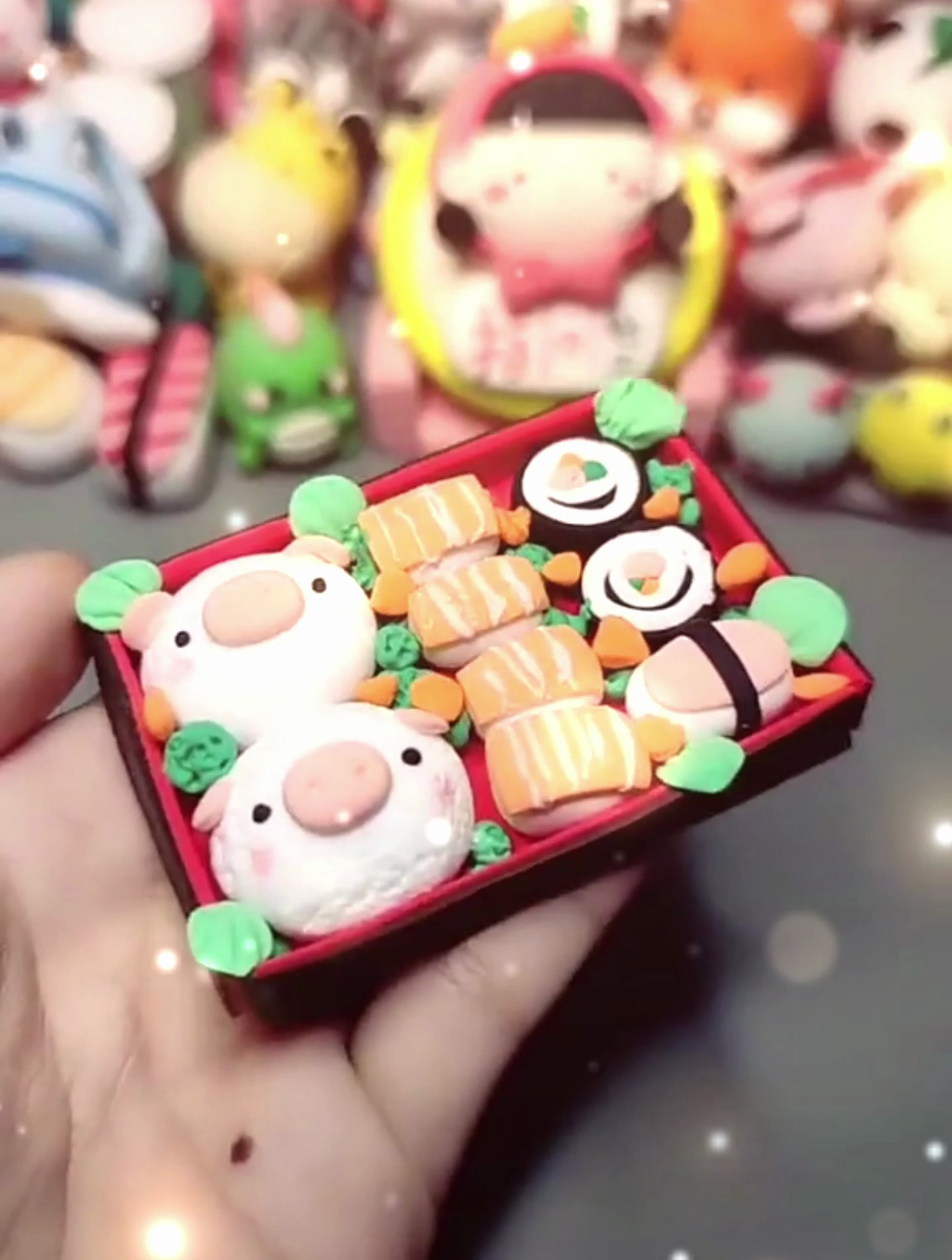 手工黏土你们要的双人份寿司拼盘教程来了