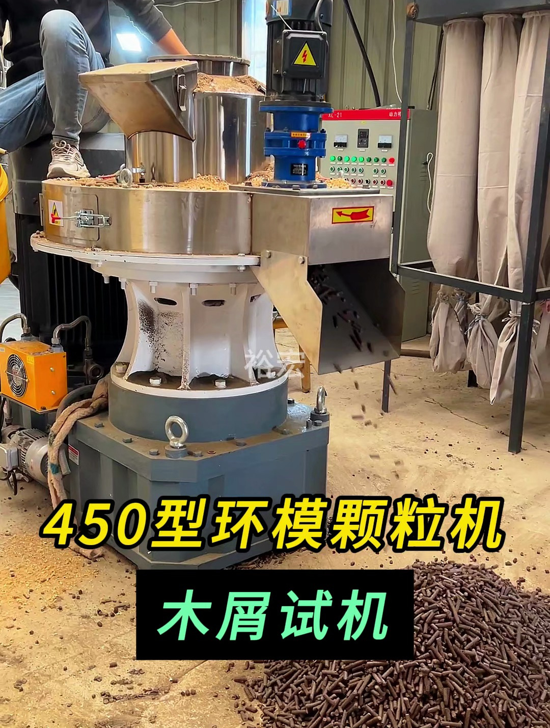 立式环模颗粒机厂家 环模颗粒机工作视频 环模颗粒机全套设备