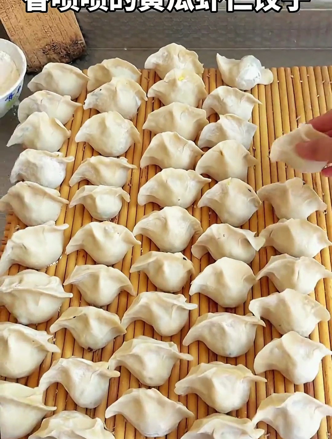 吃了我喜欢的黄瓜虾仁饺子