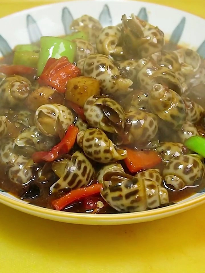 家常菜爆炒花螺