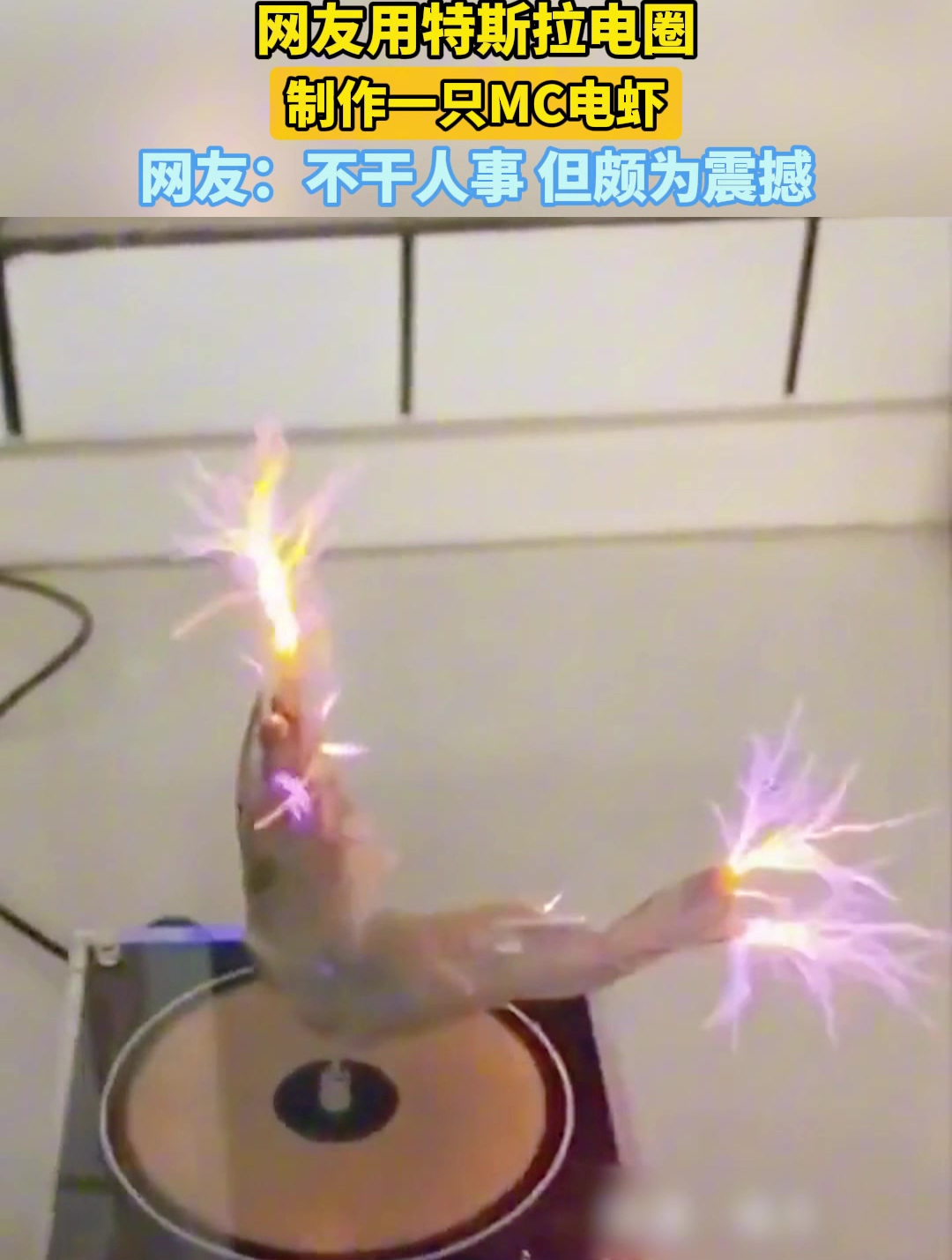 网友用特斯拉电圈,制作一只MC电虾,网友:不干人事 但颇为震撼