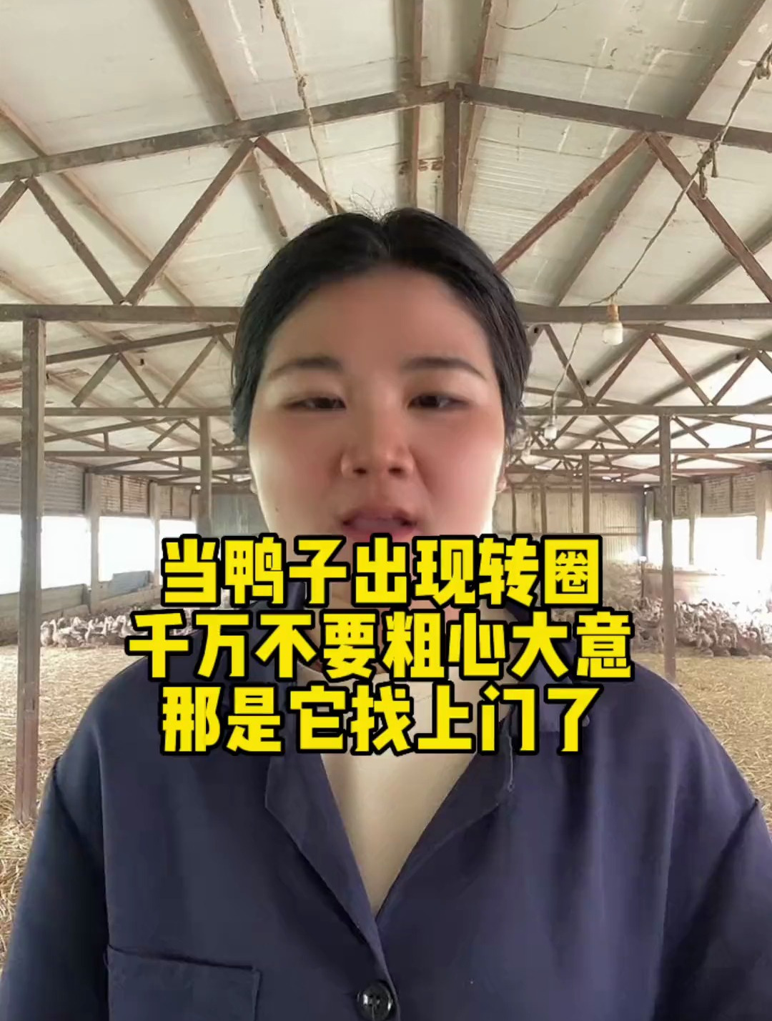 当鸭子出现转圈,千万不要粗心大意,那是它找上门了