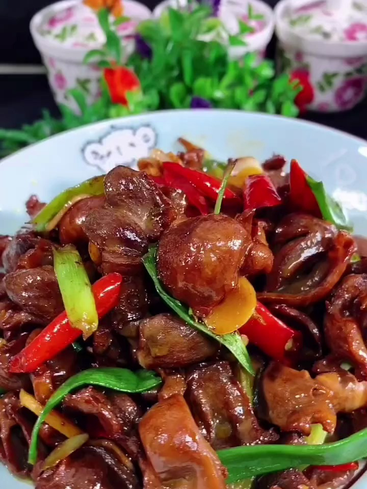 美食做法 爆炒鸡胗