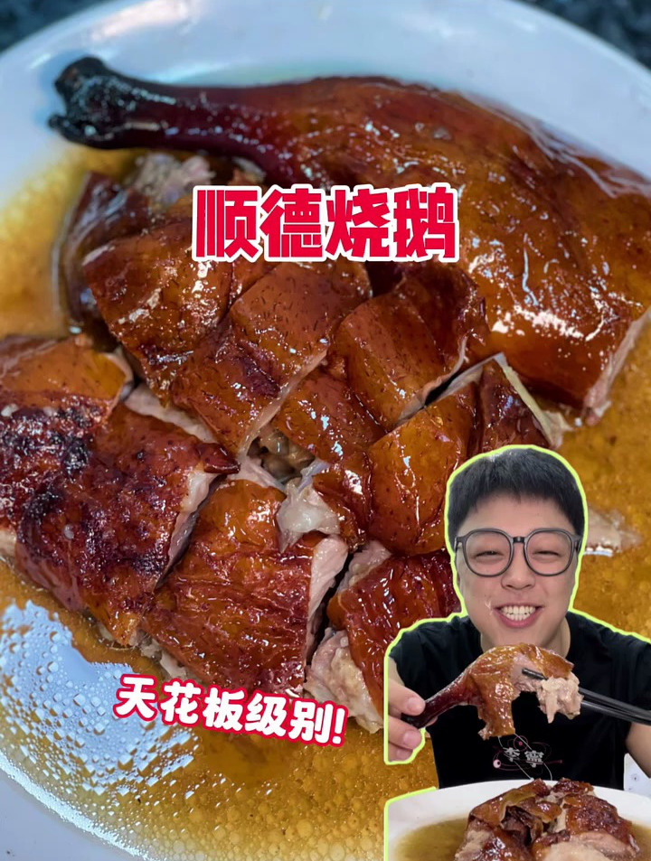 广东顺德体验480一只的烧鹅!皮脆肉嫩老下饭了!