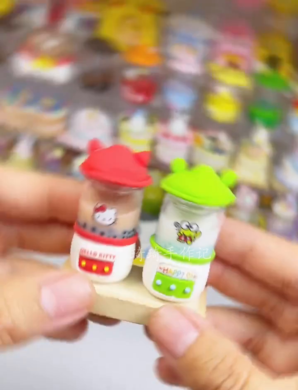 超简单DIY迷你橡皮泥卡通奶茶机,快动手做起来!