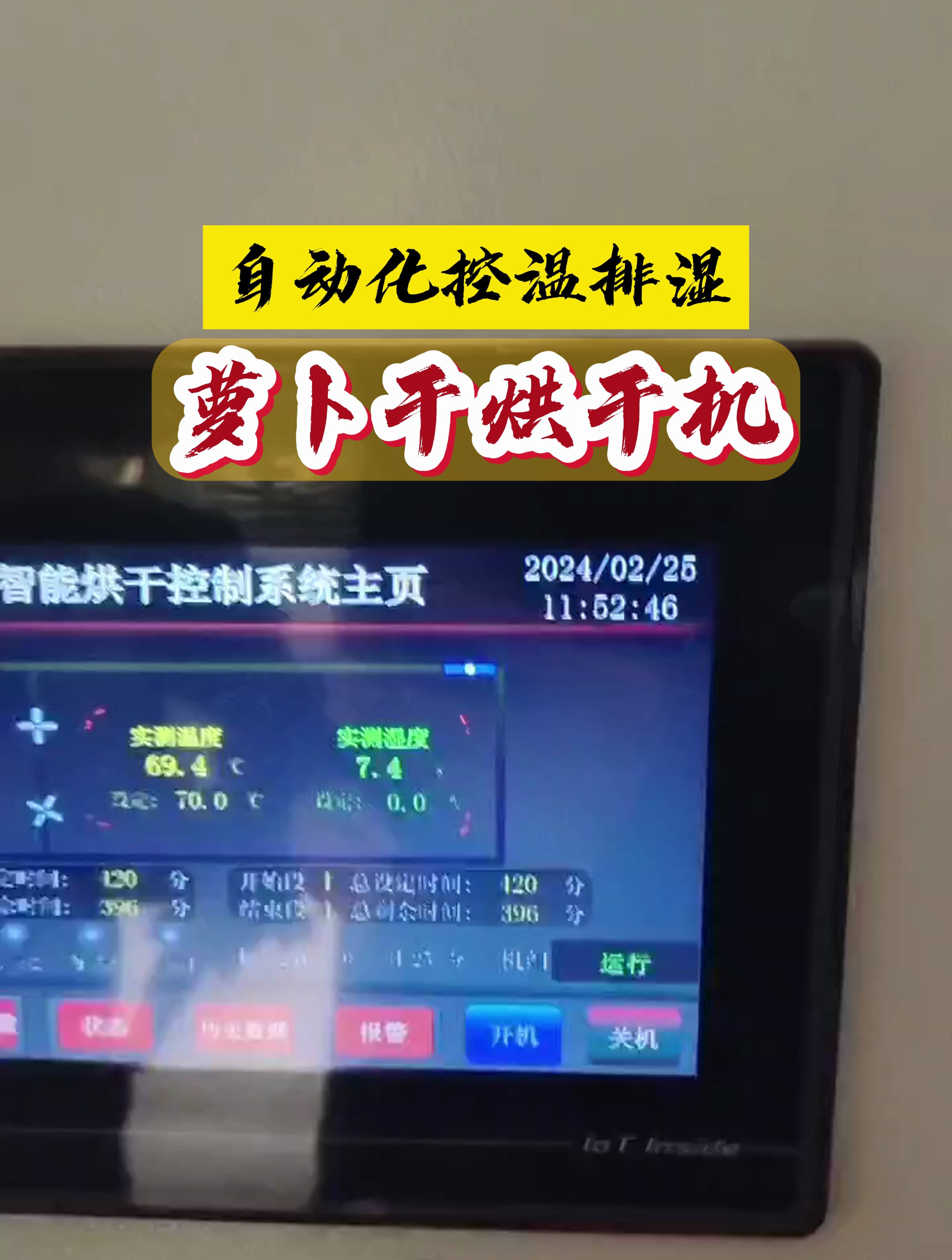 蔬菜烘干机:萝卜烘干,咸菜萝卜条4-6个小时就能达到要求干度