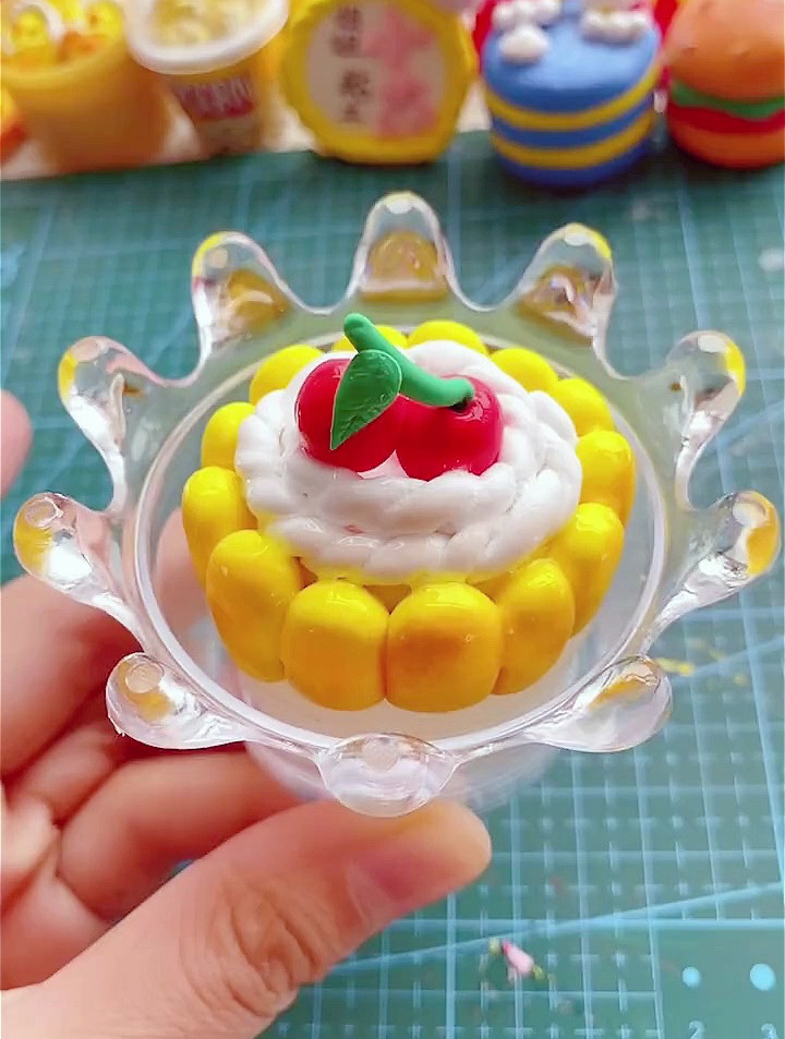 手工diy,天秤座的宝宝们来领蛋糕了!超轻黏土手工制作