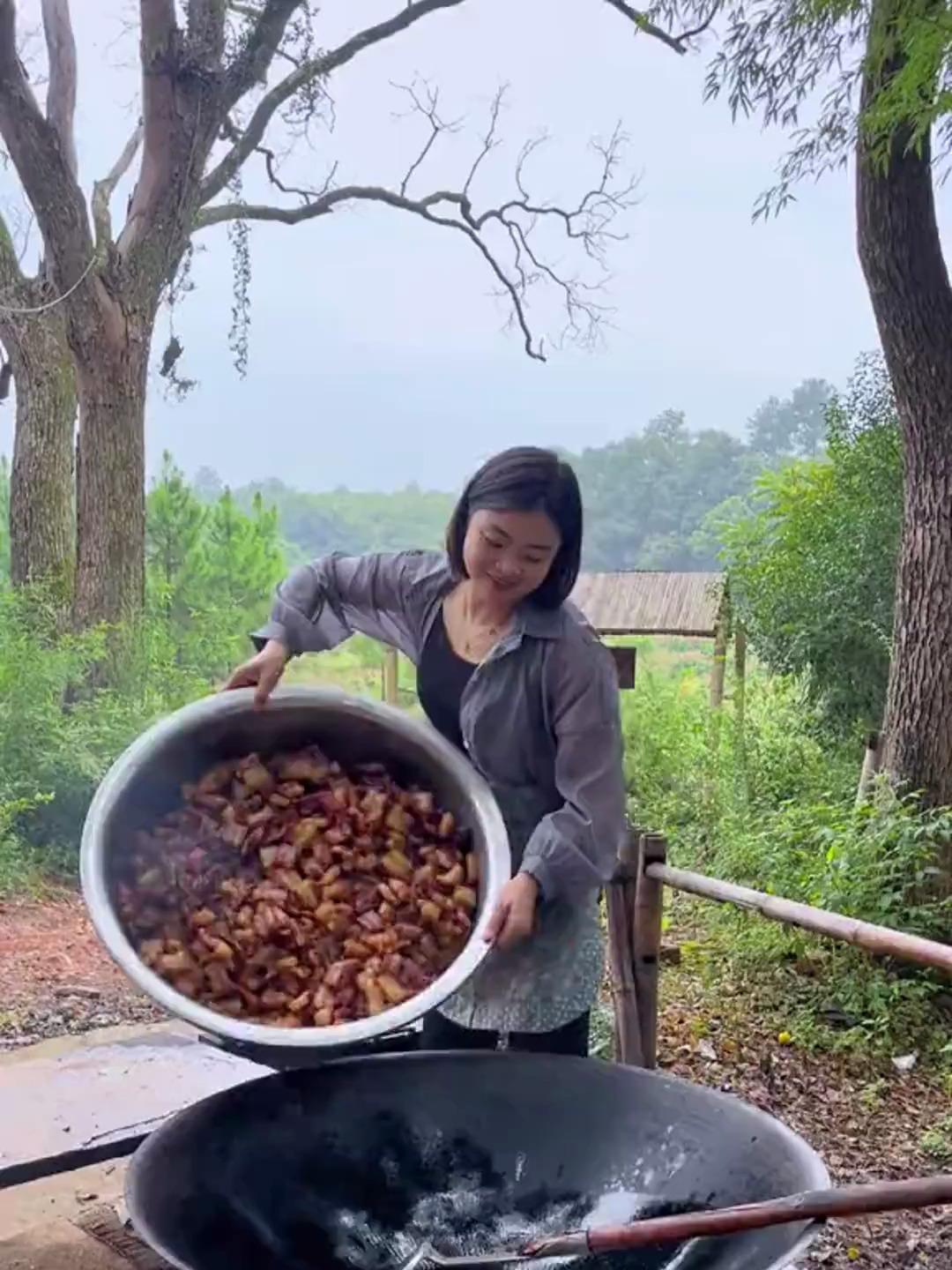 山涧竹苑,道州扎肉纯手工制作,腊香浓郁,回味无穷
