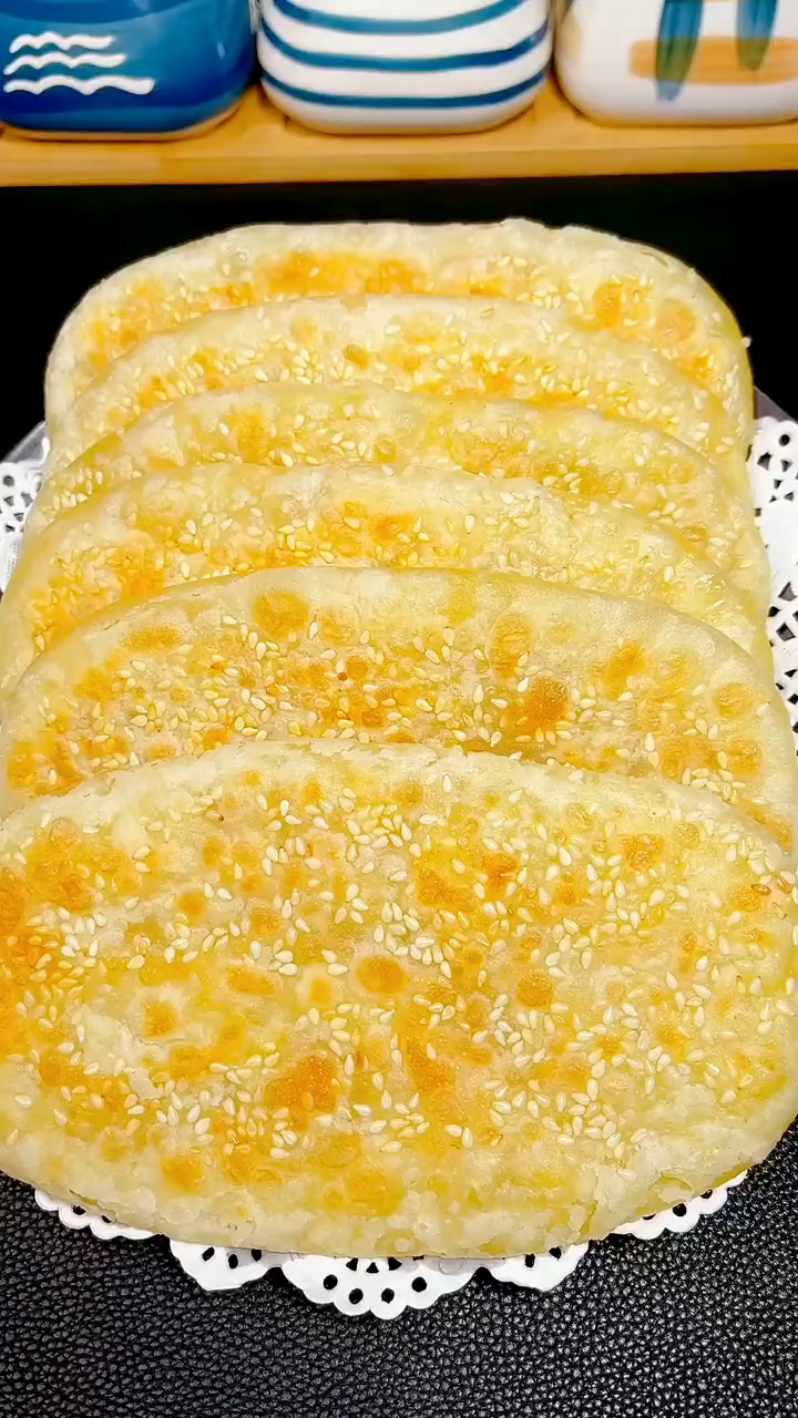 没有比这还简单好吃的芝麻香酥饼了!