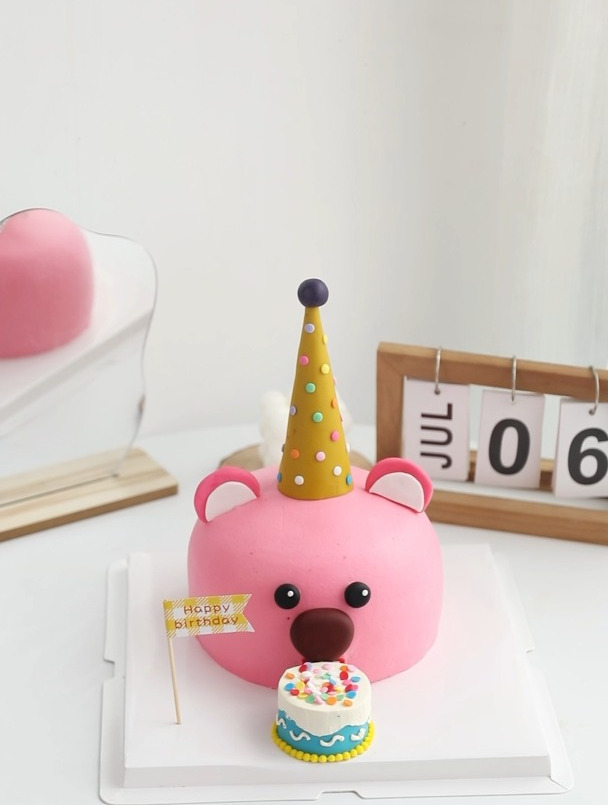 欧米奇蛋糕课堂实拍!超可爱的LOOPY生日蛋糕教程!赶紧学起来!