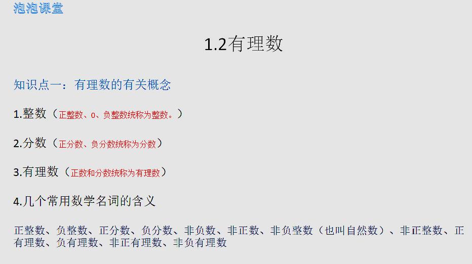 [图]1.2有理数知识点(七年级数学上册)